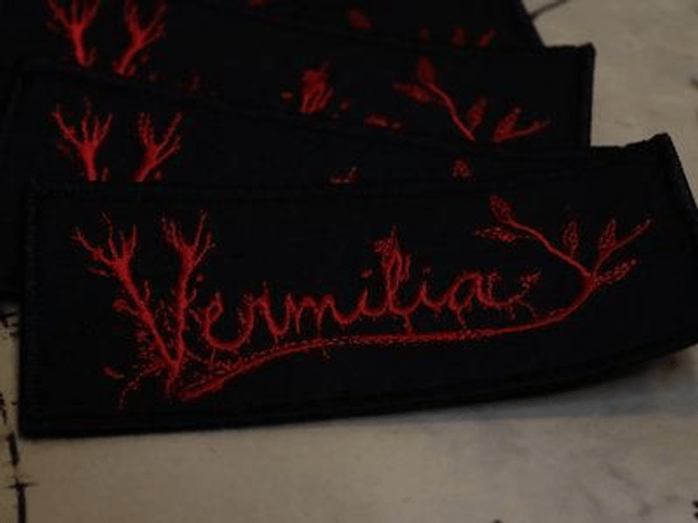 000 Vermilia - text Logo patch (Red) 